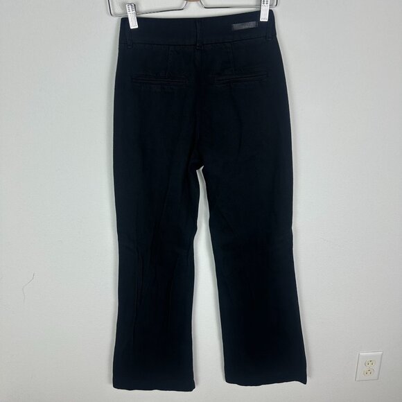 Paige High Rise Wide Leg Trouser Pants 26 Minimalist Contemporary Office Basic - Picture 7 of 9